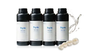 AccuFab (photopolymer resin)  try in DT01-LT